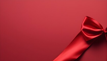 red ribbon and bow