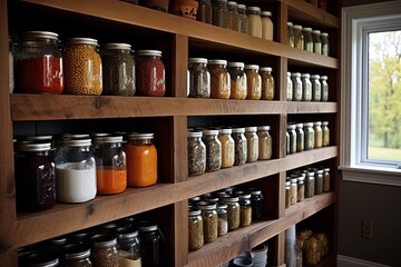 Big Jar Storage Solutions: Classic Look for Open Shelving Kitchen Decor Ideas