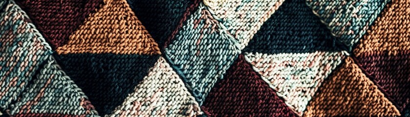 Digital knitting patterns geometric textile designs cozy aesthetics