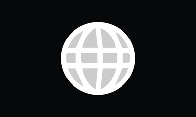 Internet logo design, world vector logo 