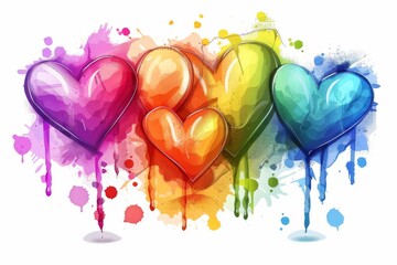 LGBTQ Pride allyship. Rainbow gainsboro colorful hir diversity Flag. Gradient motley colored masculofeminine LGBT rights parade festival tropical diverse gender illustration