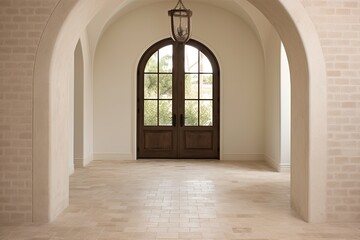 Travertine Tile Flooring Ideas: Classic Serene Touch Archway Inspiration