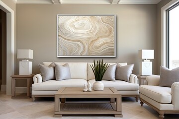 Travertine Tile Flooring Ideas: Classic Grey Wall Art Poster Touch