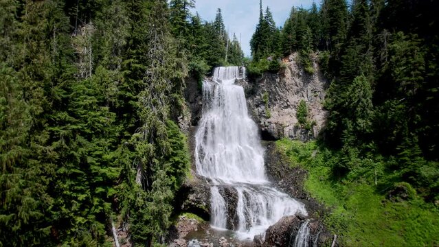Alexander Falls Waterfall in Whistler British Columbia Canada