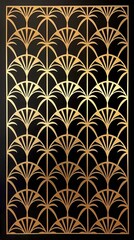 Vintage geometric wallpaper design art deco elegance gol - obrazy, fototapety, plakaty