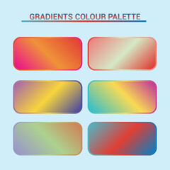 Free vector illustration of color swatch
Gradients colour palette