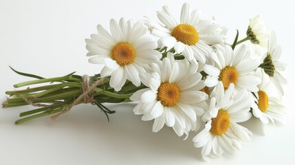 Fototapeta na wymiar Pure, innocent charm of simple daisies, reflecting effortless natural beauty