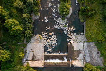 Rzeka Kamienica, Nowy Sącz, basen © Maciej G. Szling