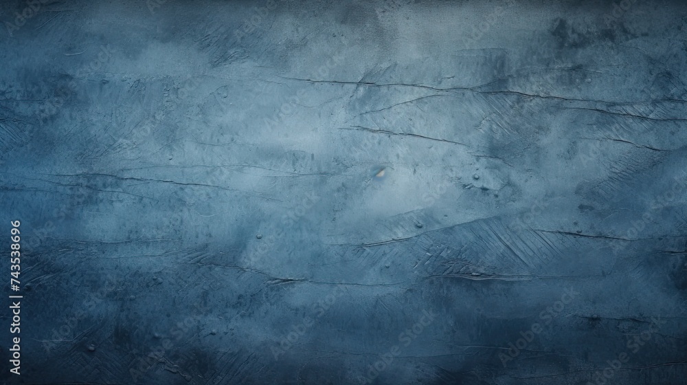 Poster dark blue texture. grey concrete background with central light spot and abstract texture for design