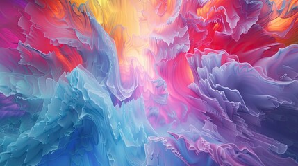 3D color spectrum. Generative AI