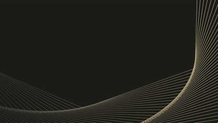 Abstract dark background with wavy line
