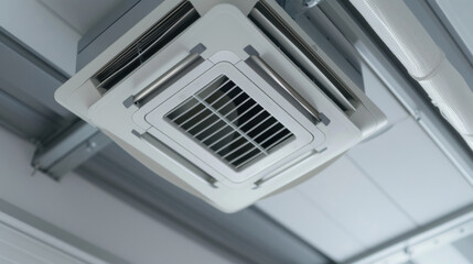 Ceiling mounted cassette type air conditioner