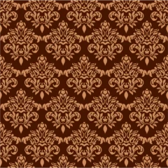 Poster Seamless wallpaper pattern. Vector damask seamless pattern element. Elegant luxury texture for wallpapers, backgrounds and page fill. © Hanna
