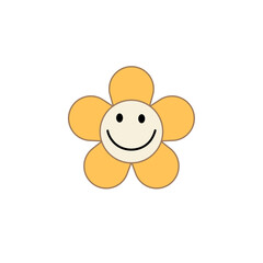 cute flower cartoon character 