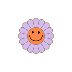 cute flower cartoon character 