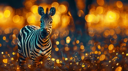 Tuinposter zebra texture © Little