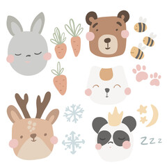 set of animals