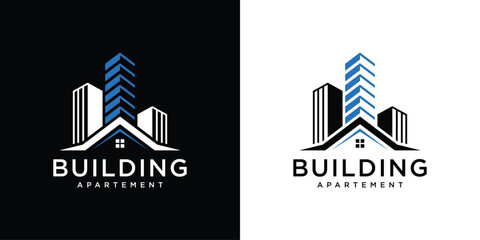 Obraz premium Building logo design architecture inspiration, Vector illustration