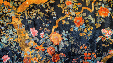 The batik background is a combination of Indonesian and Chinese culture