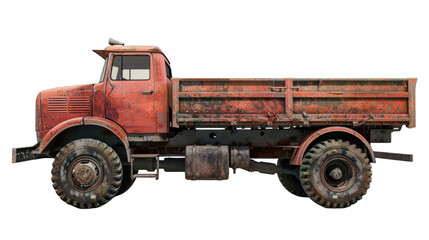 Fototapeta premium Truck isolated on transparent background