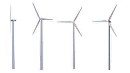 wind turbine in the wind