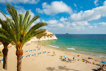 Benidorm, Spain. View over the city and beach	
