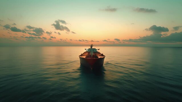The FSO unit almost invisible against the vast expanse of a tranquil ocean quietly performs its essential role in keeping the global oil supply chain running smoothly and