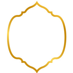 Islamic Gold Frame Decoration