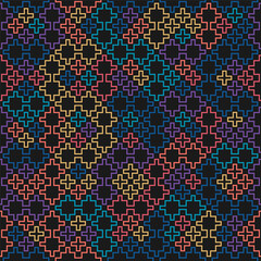 Seamless colored geometric pattern. Background for design and creativity, textures, covers, packaging, interior, prints and creative ideas.