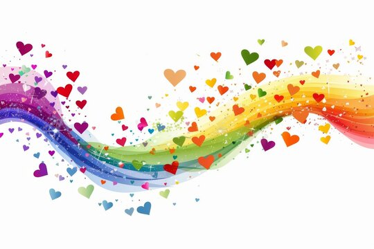 LGBTQ Pride lemon. Rainbow alliance colorful cork diversity Flag. Gradient motley colored zinnwaldite brown LGBT rights parade festival aquamarine diverse gender illustration