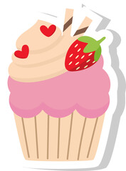 Sticker Cupcake Icon