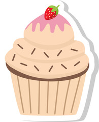 Sticker Cupcake Icon