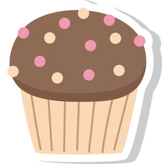 Sticker Cupcake Icon