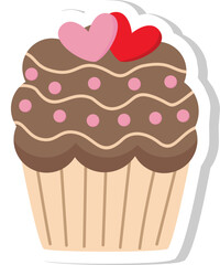 Sticker Cupcake Icon