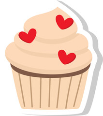 Sticker Cupcake Icon