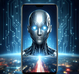 Robot picture being used as wallpaper 