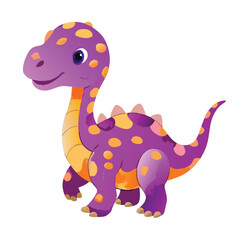 vector cute baby dinosaur watercolor