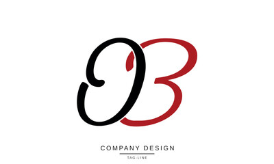 OB, BO Abstract Letters Logo Icon Monogram Design
