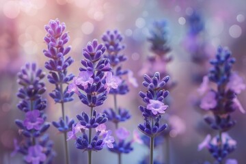 Capture the serene beauty of a lavender field with focused subjects blending into dreamy soft blur.