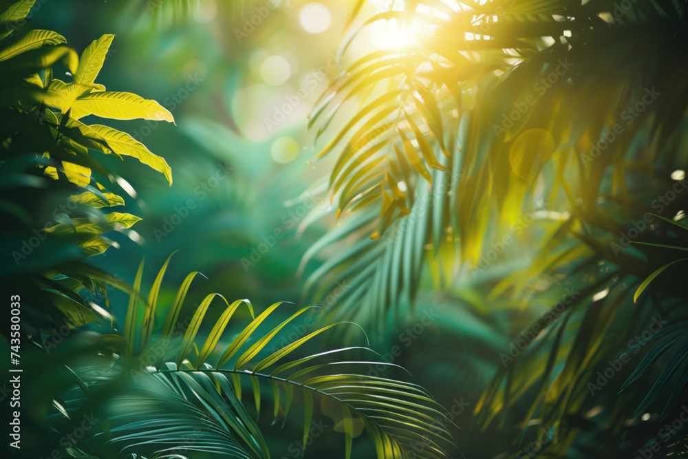 Poster tropical background. a slide background for showcasing creative content. background image. created w