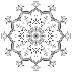 mandala decorative and ornamental design