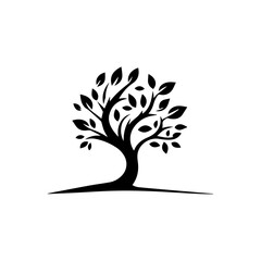 Nature Tree Logo Vector Simple Design