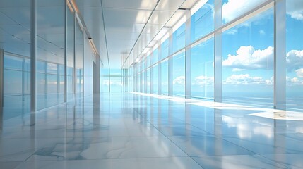 modern buildings and empty