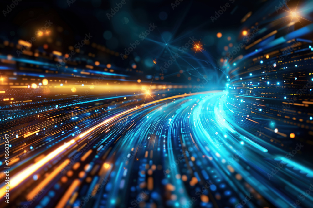 Poster abstract background with lights and motion. a slide background for showcasing digital content. backg