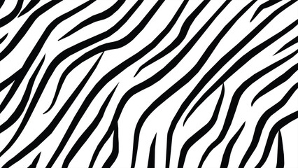 Zebra skin texture with random stripes, suitable for natural, African, forest, savanna, animal world themes