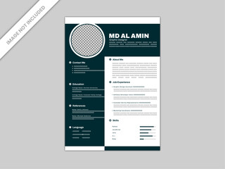 Resume Template, CV Template, Professional Resume Template