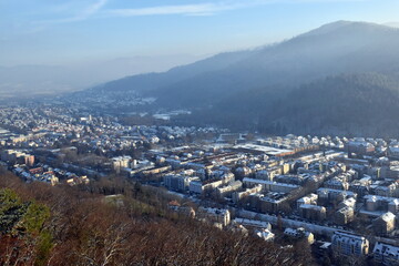 Der Osten von Freiburg und das Dreisamtal im Winter