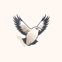 eagle flat icon elements. eps10 vector illustration graphic design