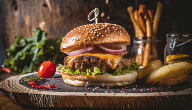 Delicious Turkish islak hamburger