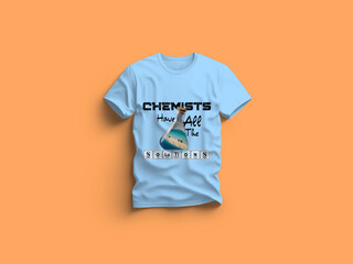 T-shirt Design for Chemistry Students' Picnic in sea beach